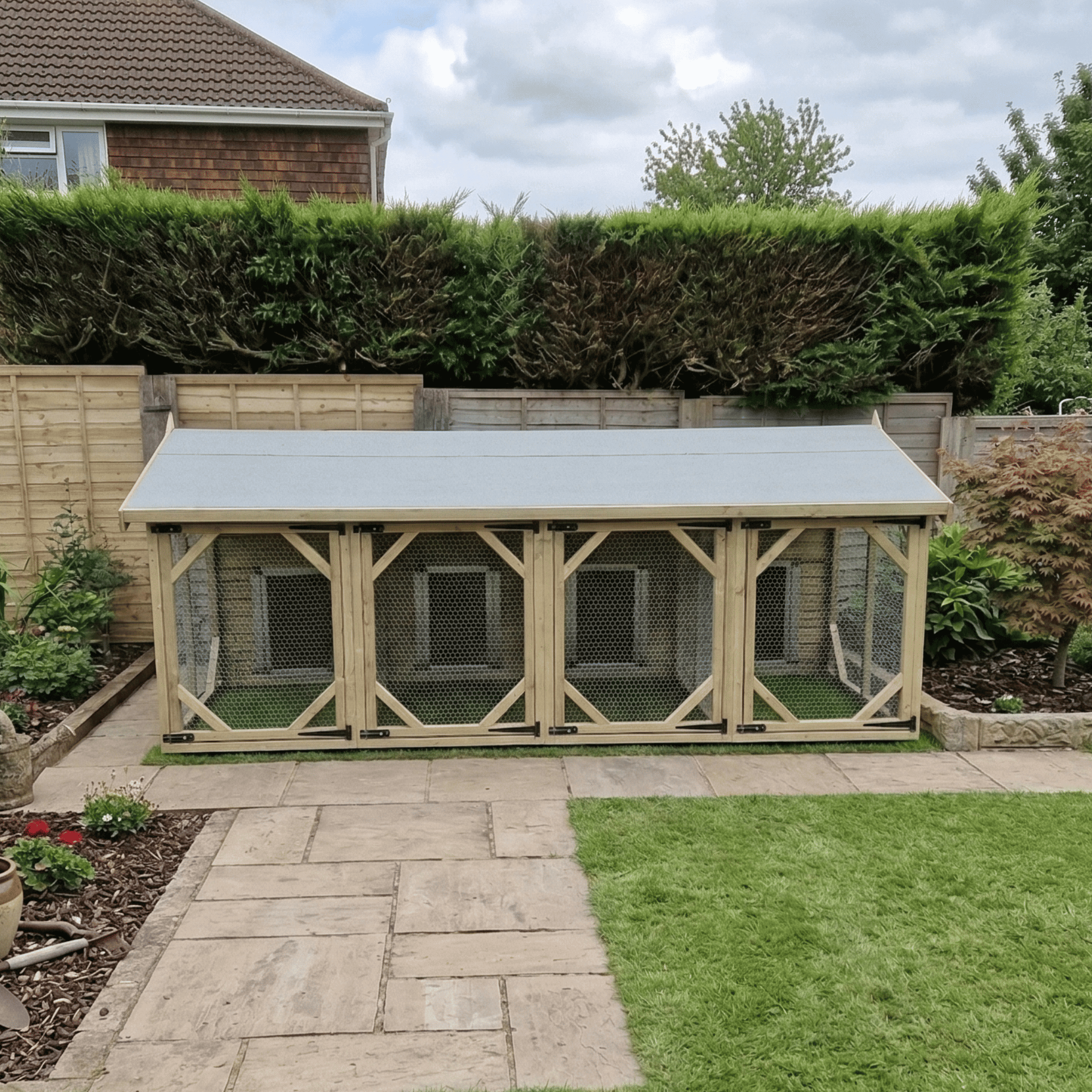 Four Bay Animal Housing