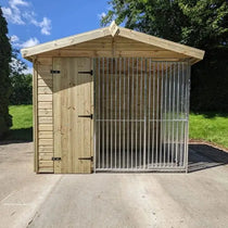 Outdoor Wooden Dog Kennels and Runs