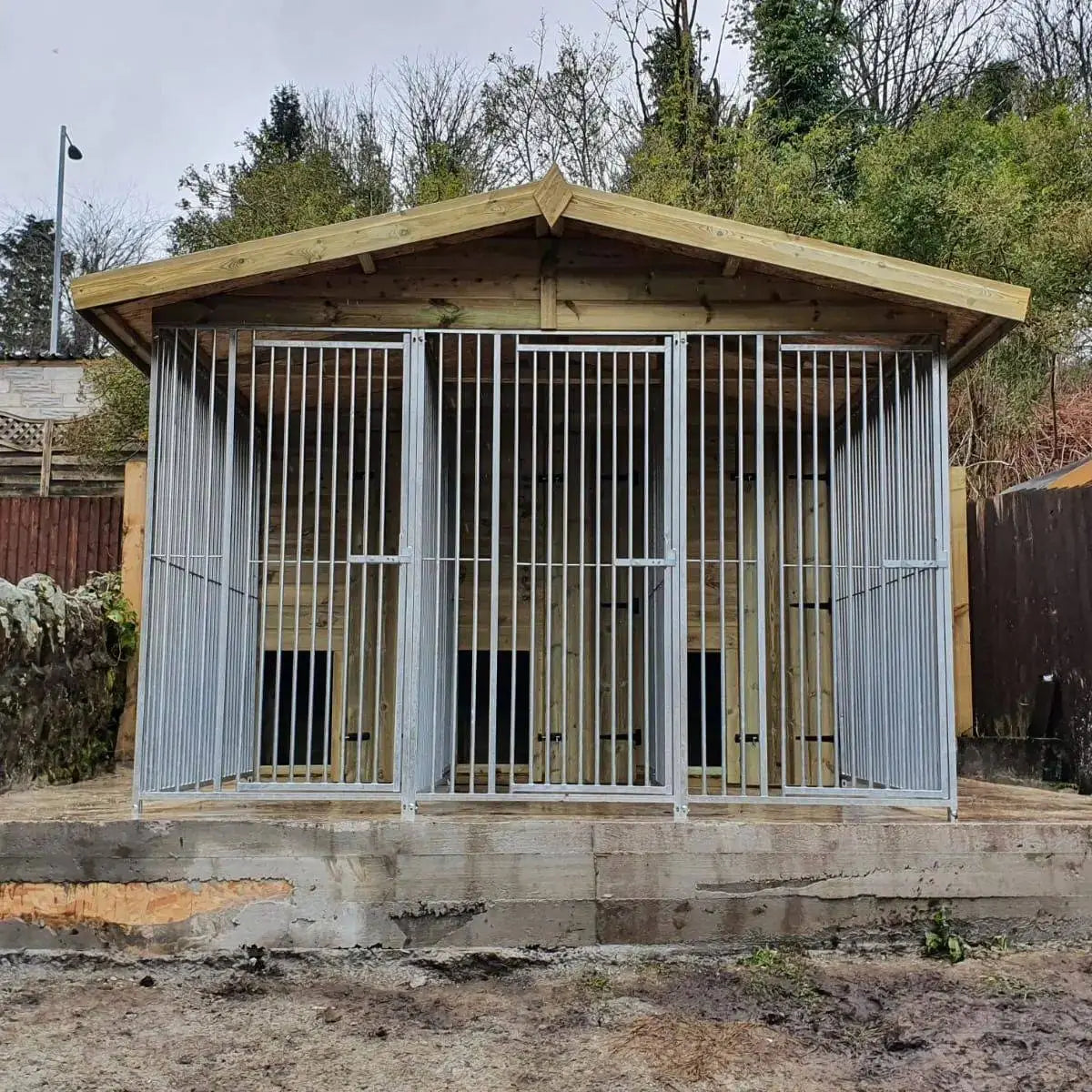10 X 10 ft Triple Dog Kennel