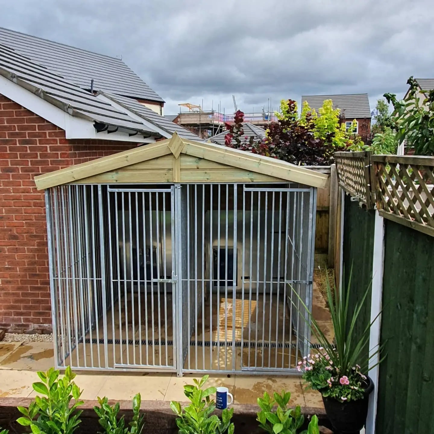 8 X 10 ft Double Dog Kennel