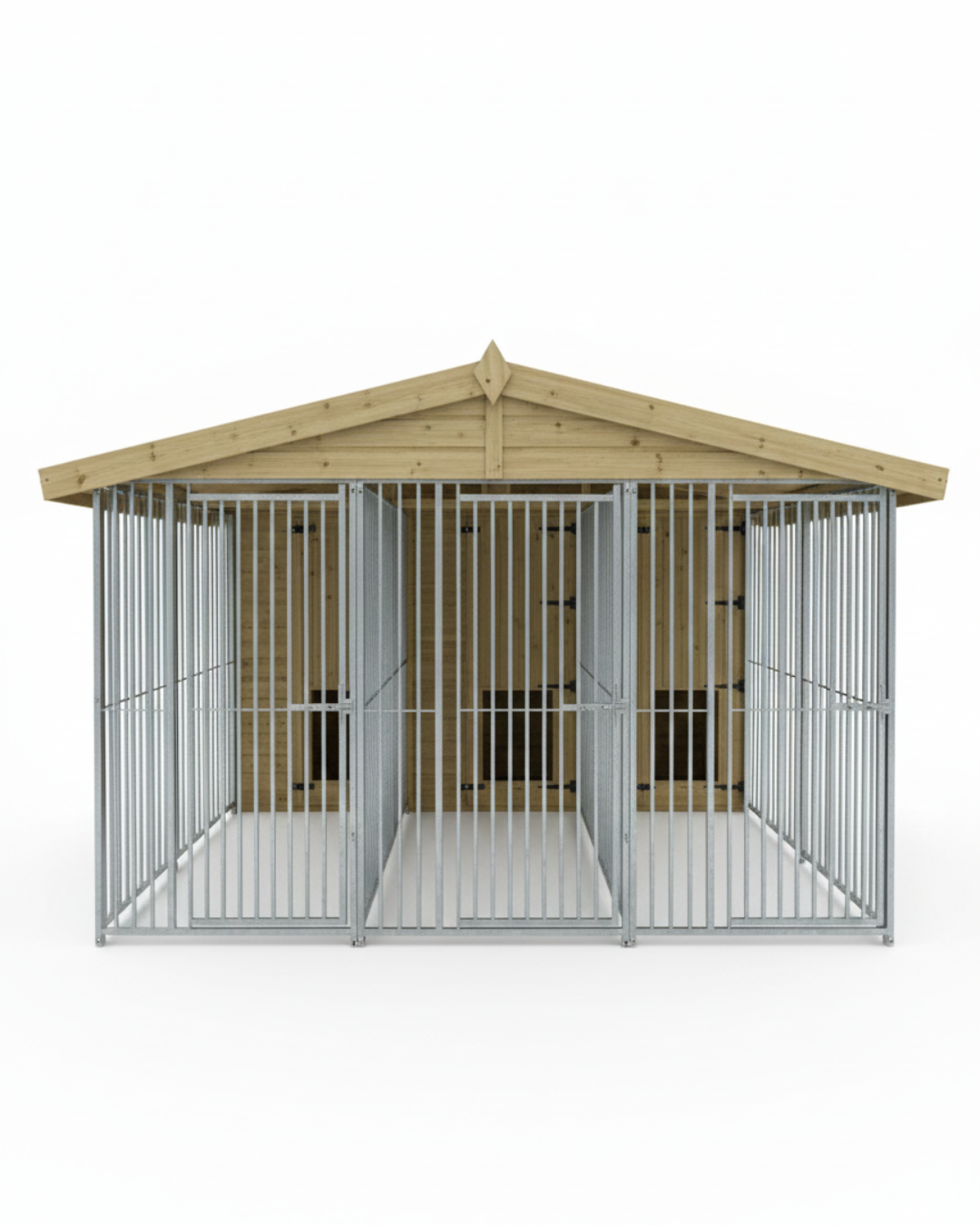 10 X 8 ft Triple Dog Kennel | Installation Included