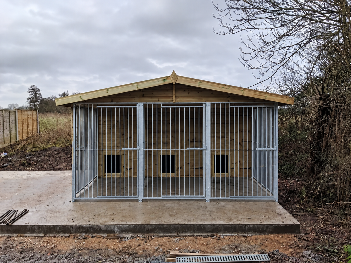 12 X 10 ft Triple Dog Kennel | Installation Included