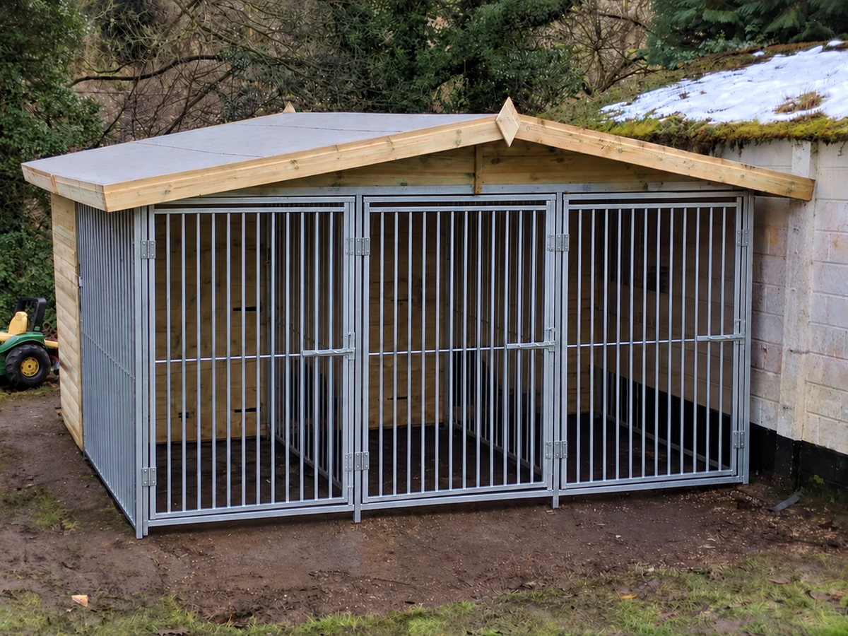 12 X 10 ft Triple Dog Kennel | Installation Included