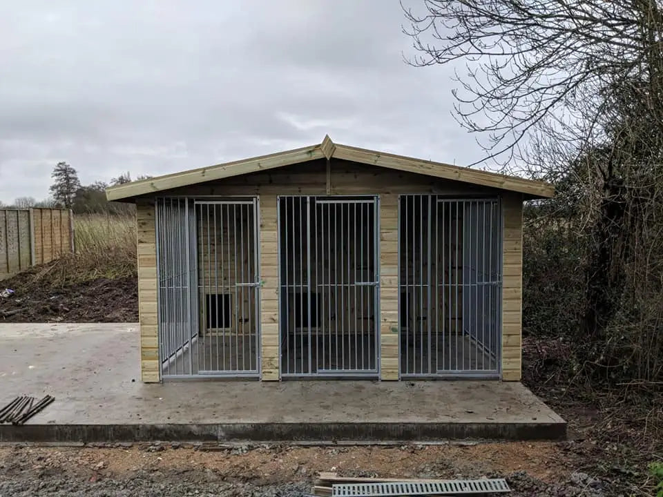 12 X 10 ft Triple Dog Kennel