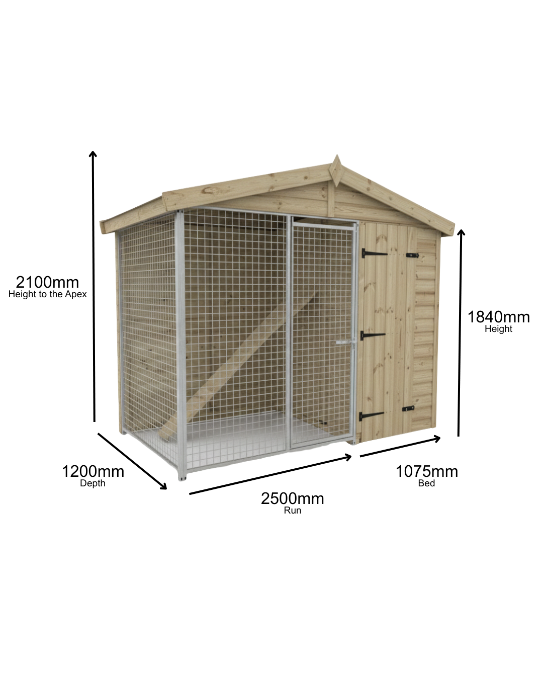 12 X 4 ft Single Cattery | Installation Included