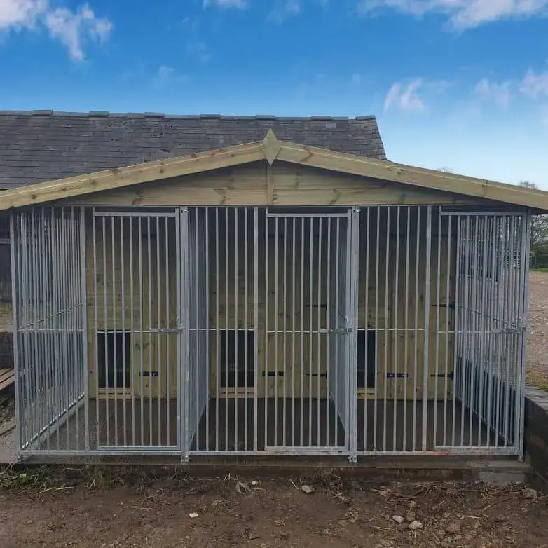 12 X 8 ft Triple Dog Kennel