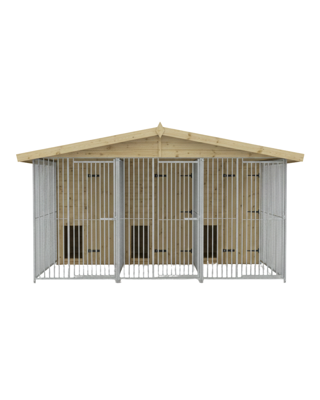 12 X 8 ft Triple Dog Kennel | Installation Included