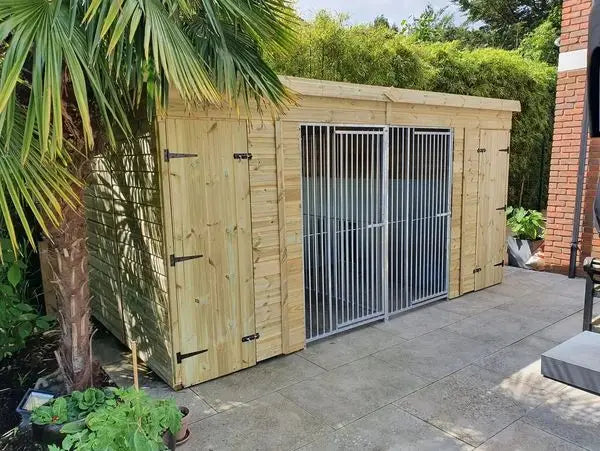 14 X 7 ft Pent Duo Kennel