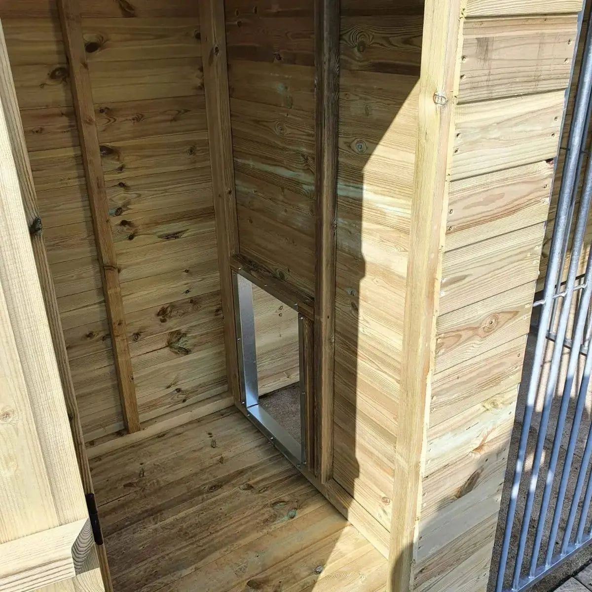 16 X 4 ft Pent Duo Kennel