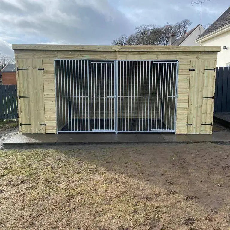 15 X 7 ft Pent Duo Kennel
