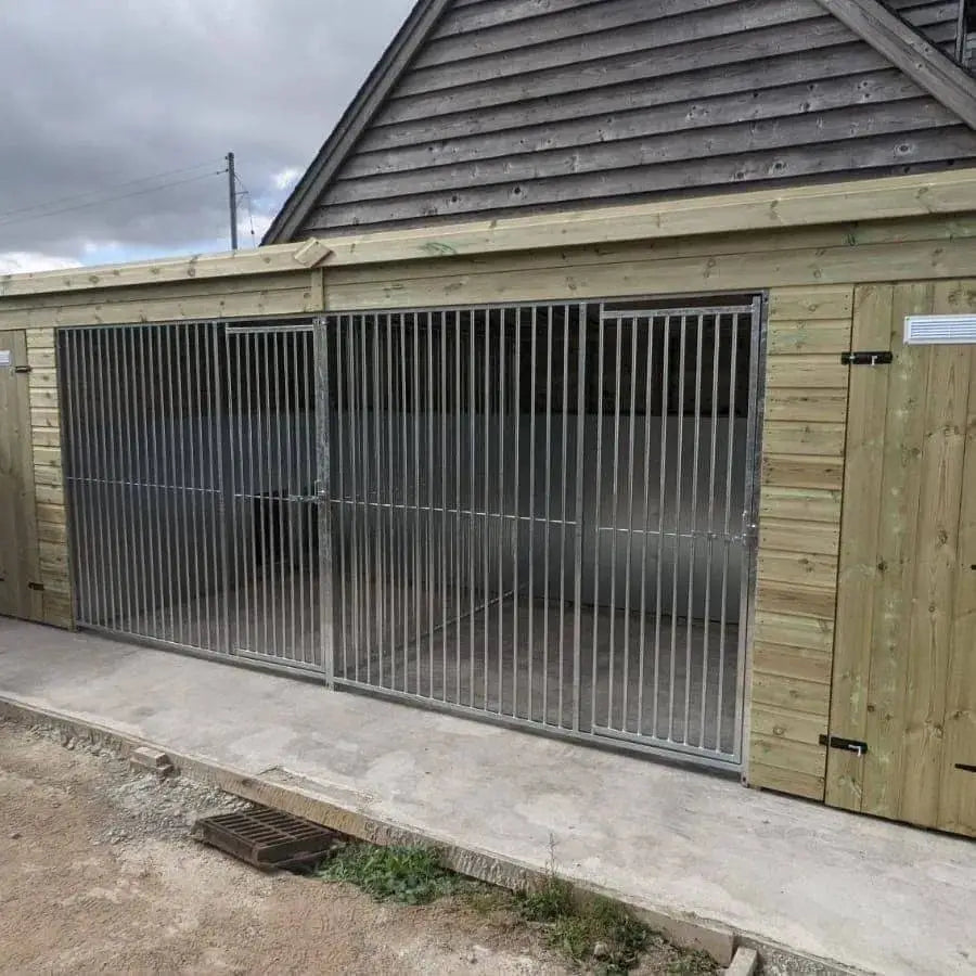 19 X 5 ft Pent Duo Kennel
