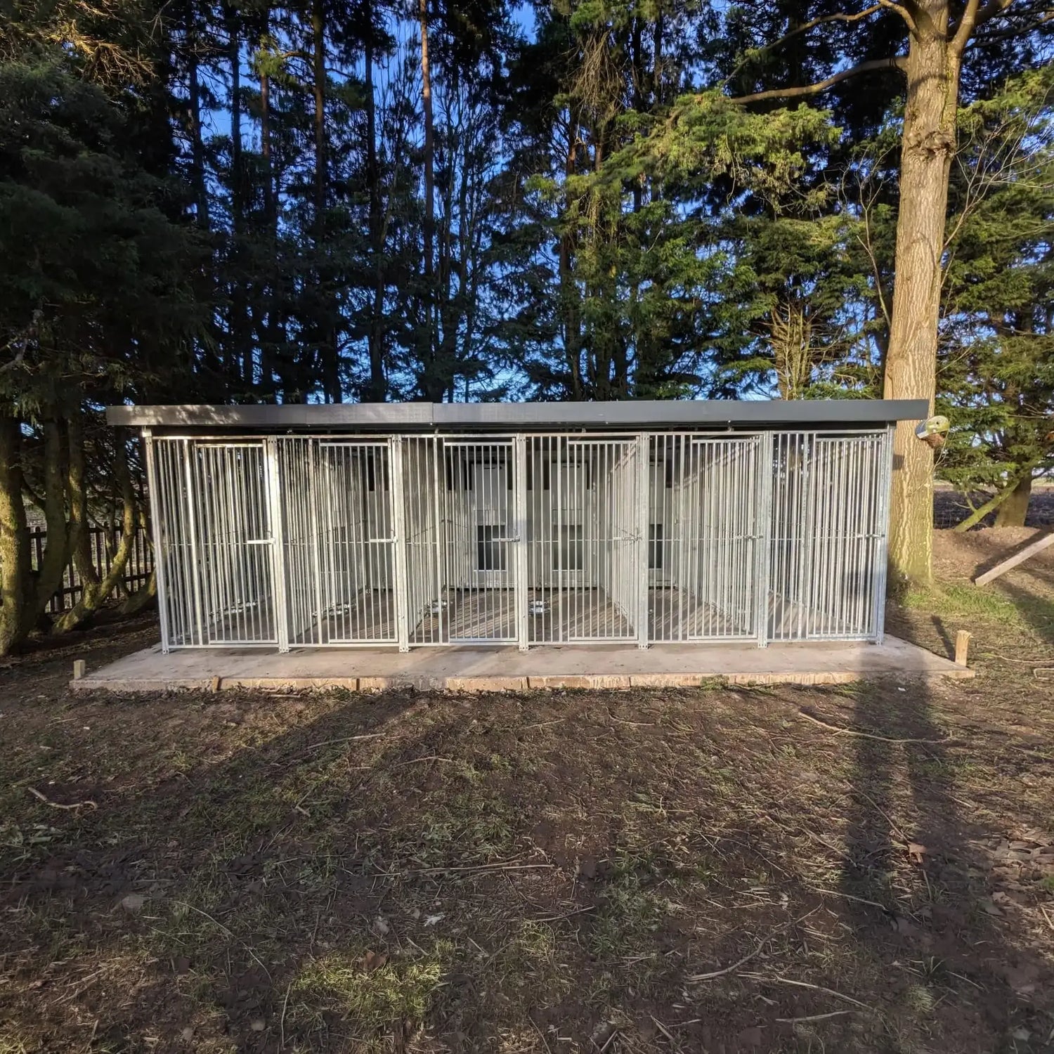 20 X 8 ft Six Bay Eco Thermal Plastic Dog Kennel | Installation Included