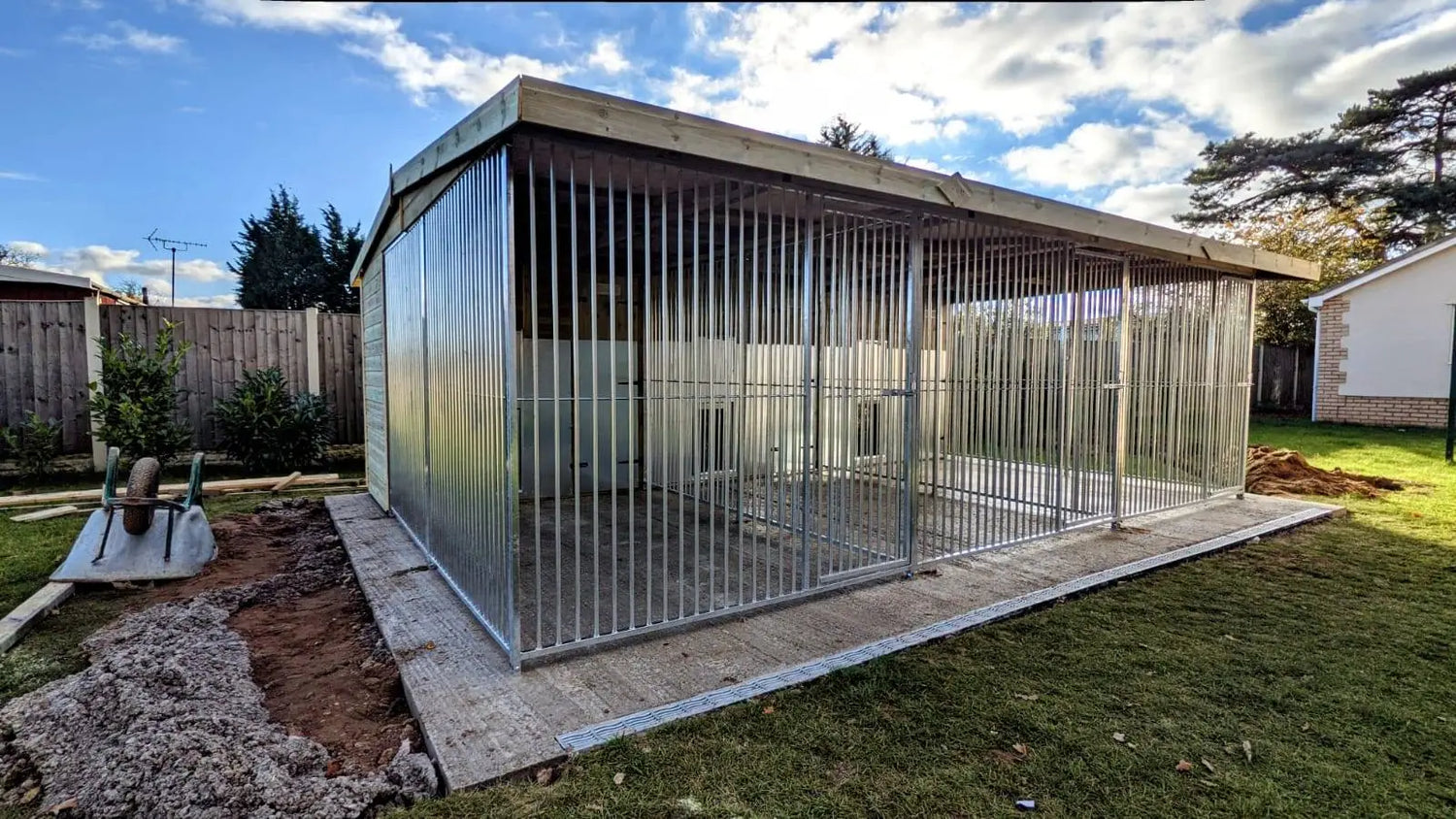 20 X 10 ft Large Triple Dog Kennel