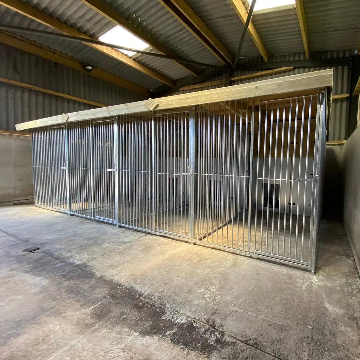 20 X 12 ft Four Bay Dog Kennel