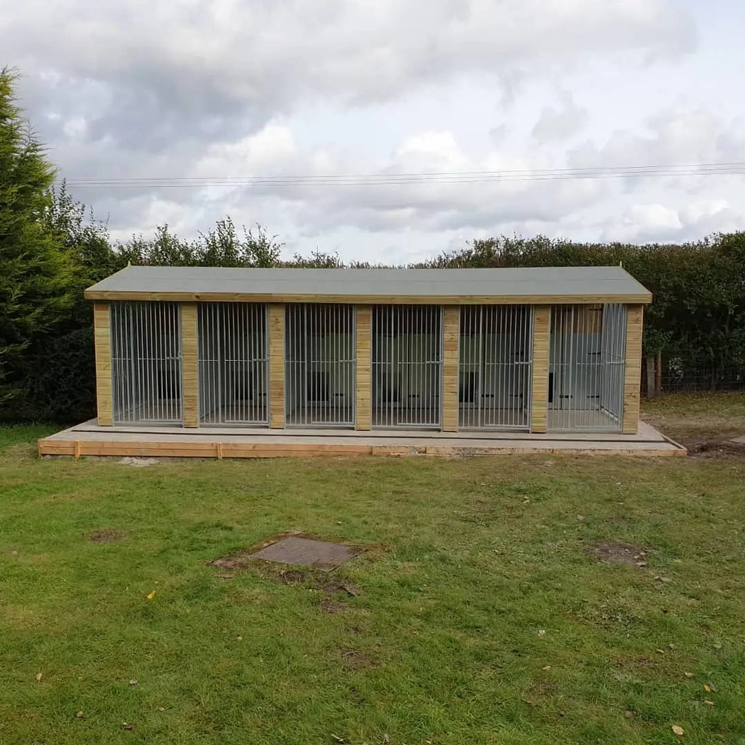 24 X 12 ft Six Bay Dog Kennel