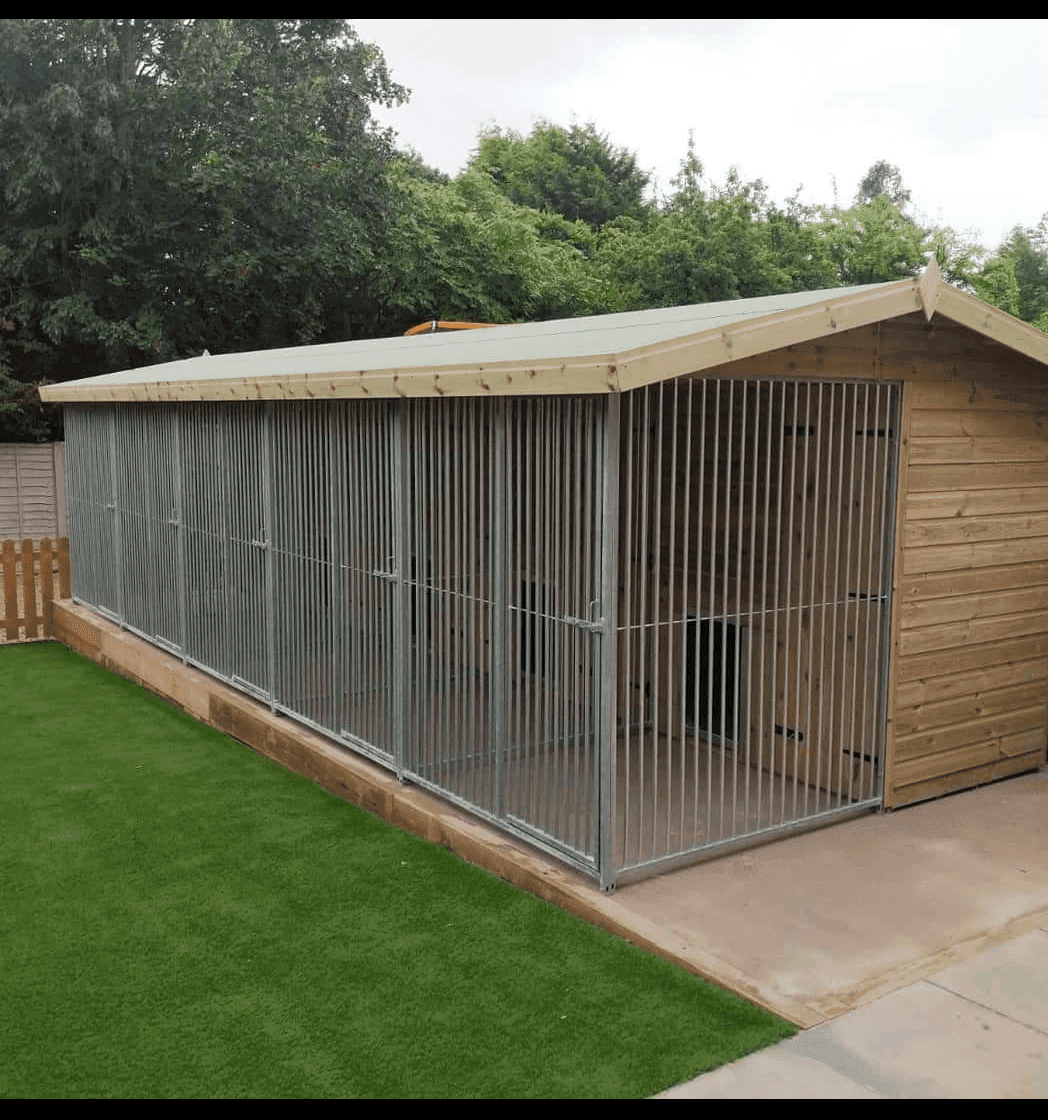 33 X 12 ft Five Bay Dog Kennel