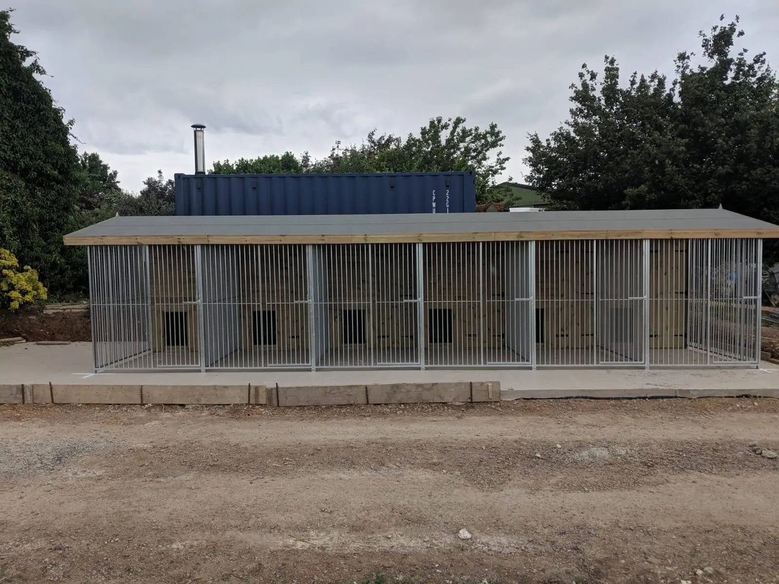 40 X 10 ft Six Bay Dog Kennel | Installation Included – Benchmark Kennels
