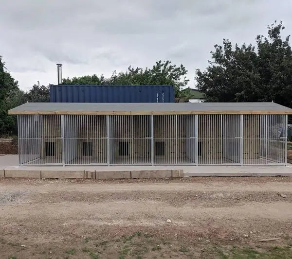 30 X 10 ft Six Bay Dog Kennel