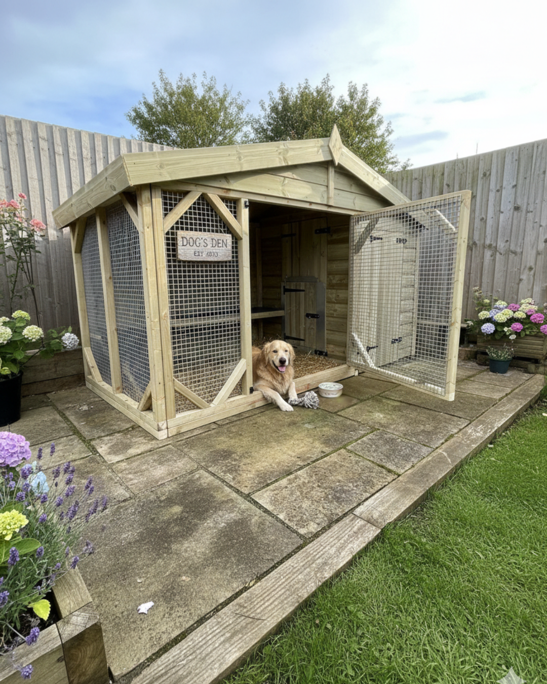 8 X 4 ft Single Dog Kennel  / Animal Housing | Installation Included