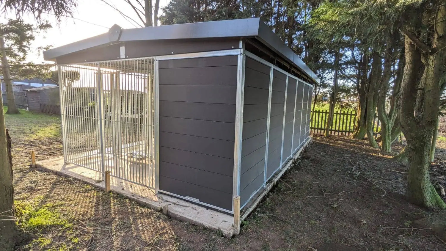 24 X 12 ft Six Bay Eco Thermal Plastic Dog Kennel