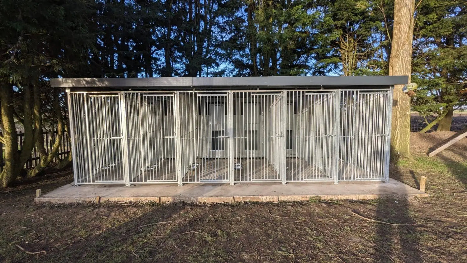 30 X 12 ft Six Bay Eco Thermal Plastic Dog Kennel