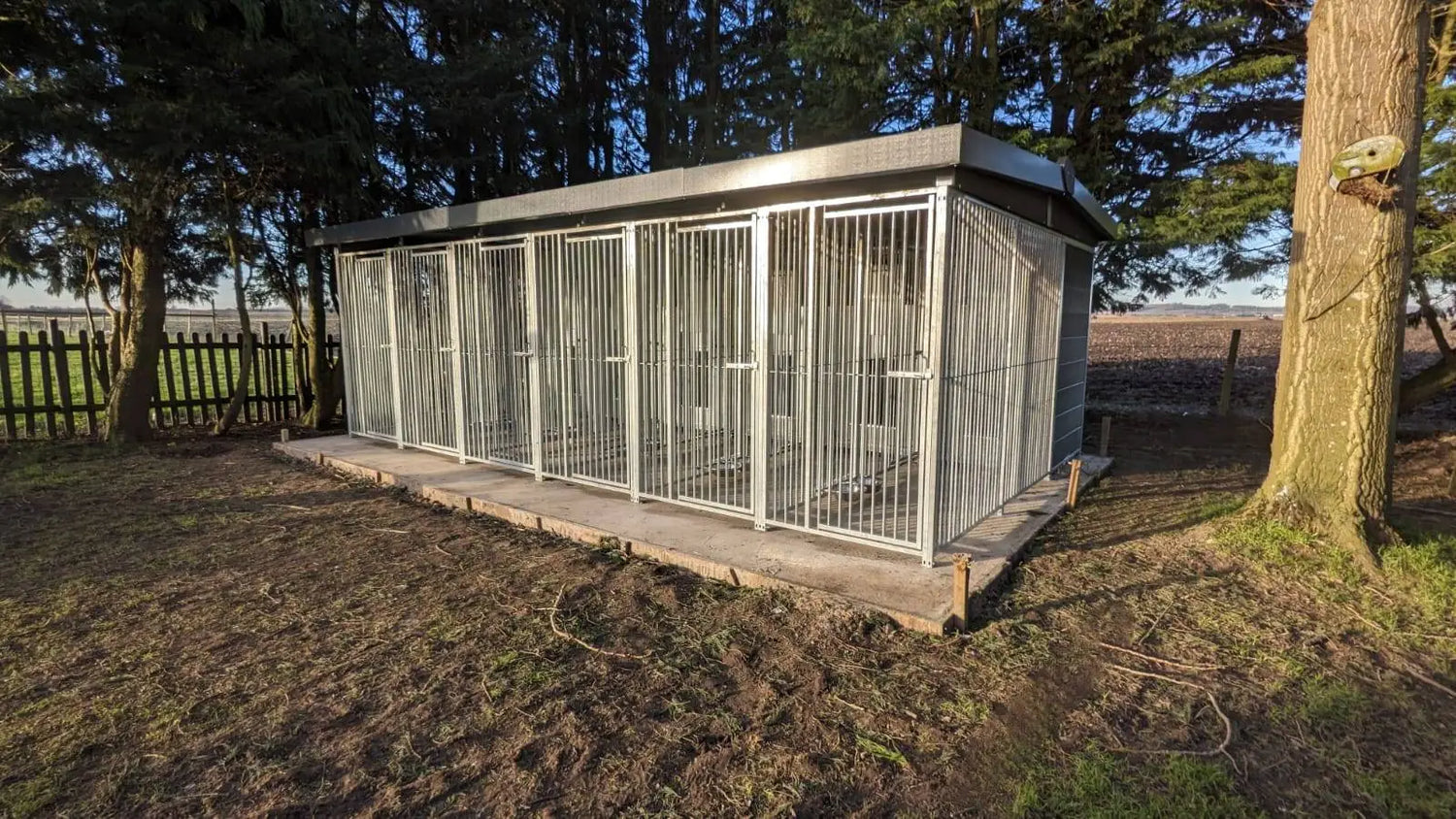 24 X 10 ft Six Bay Eco Thermal Plastic Dog Kennel