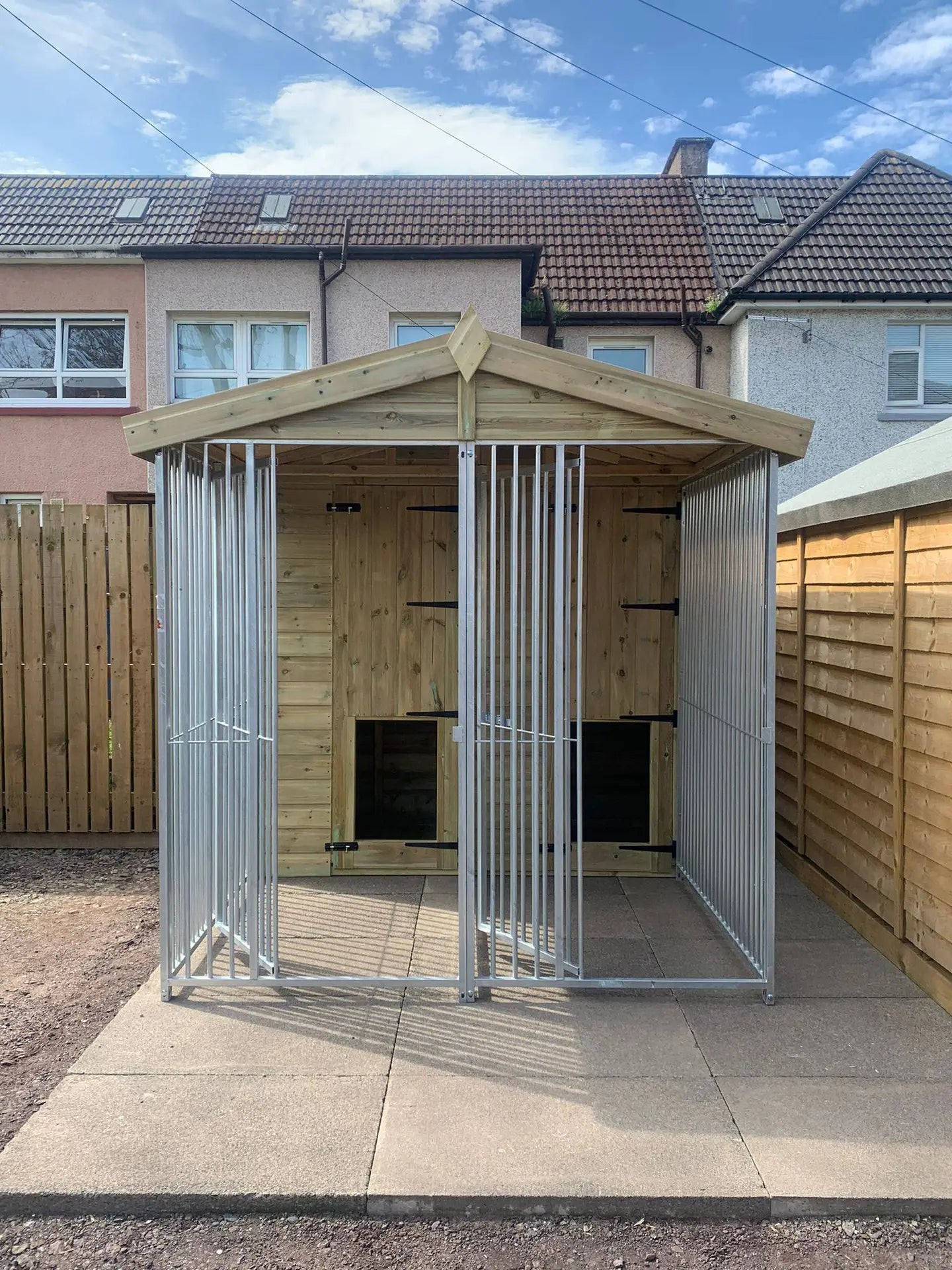 6.5 X 7 ft Double Dog Kennel