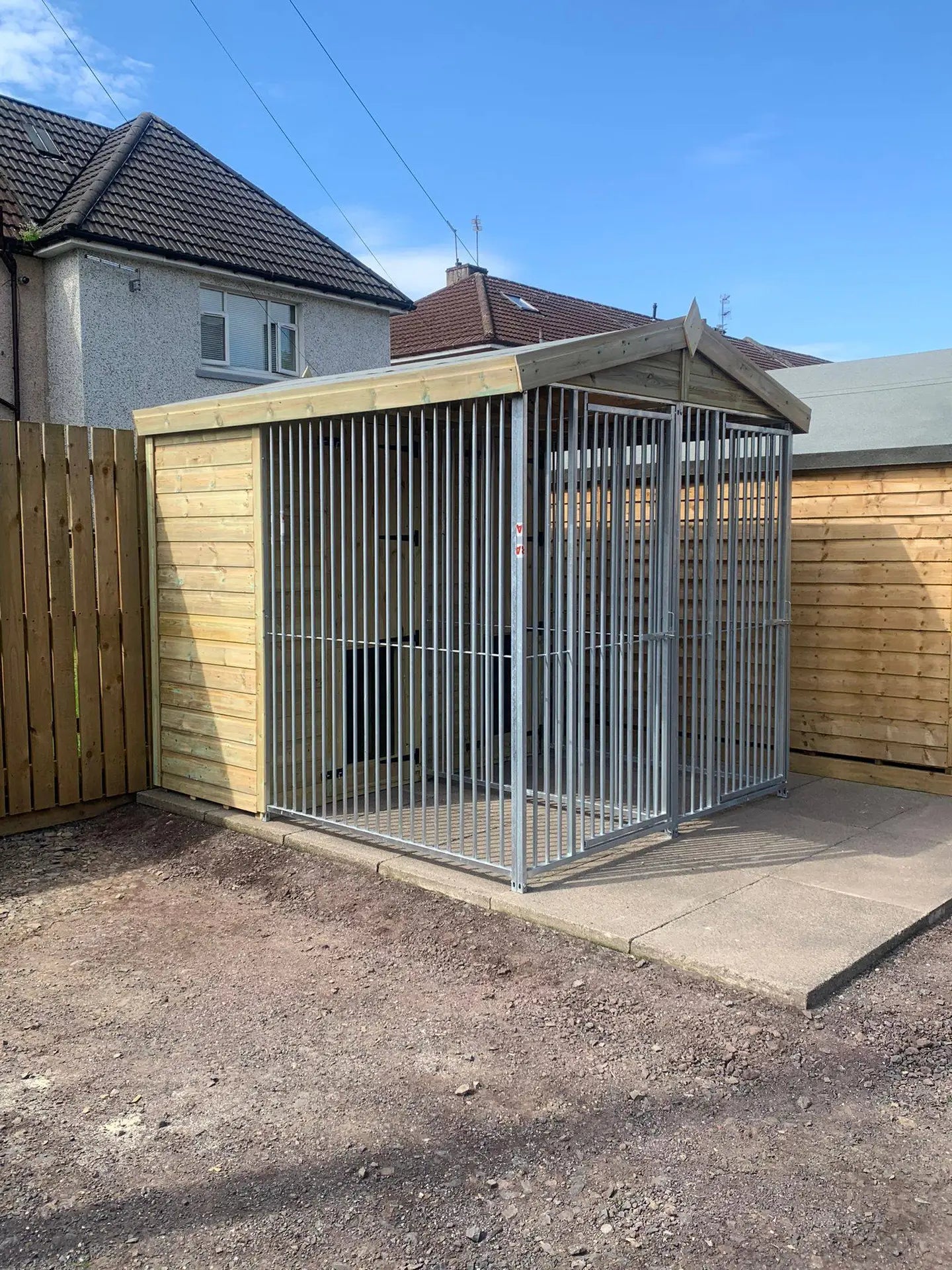 6.5 X 7 ft Double Dog Kennel