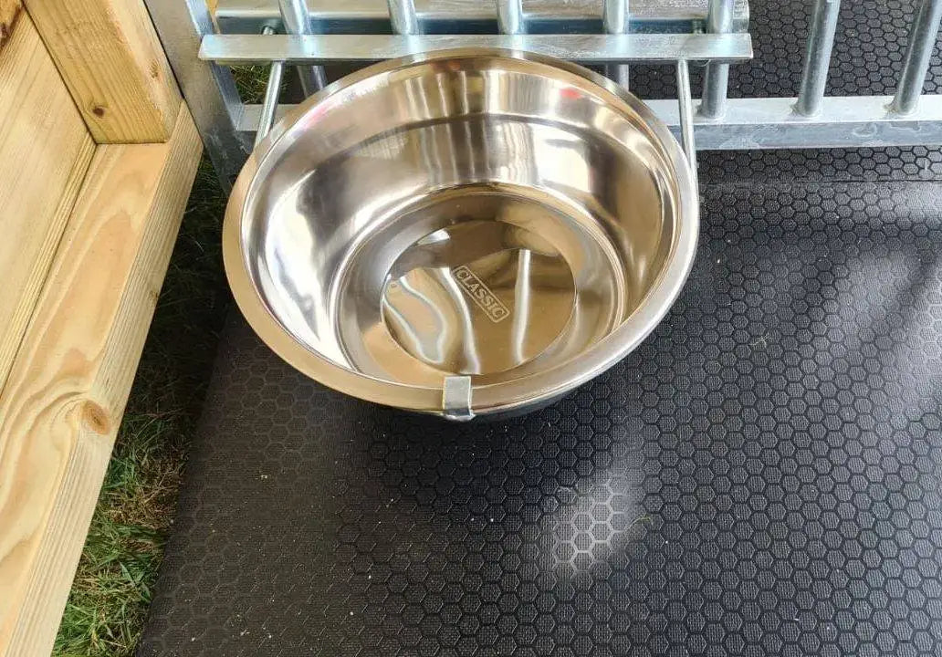 Single Dog Bowl Holder & Bowl - Single